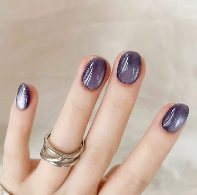 Shimmering Glitter Press-On Nail Set