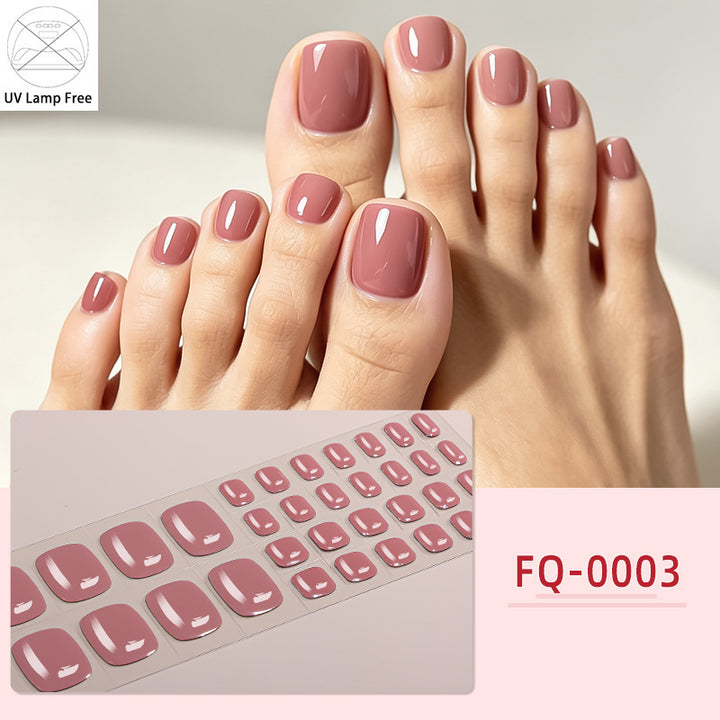 UV-Free Glossy Press-On Nail Wraps