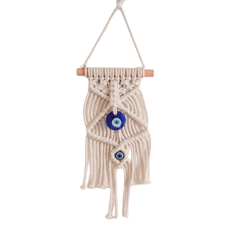 Macrame Wall Decor with Protective Evil Eye Kalsten
