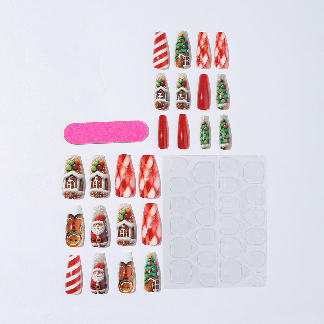 Creative nail art set with Christmas designs Kalsten