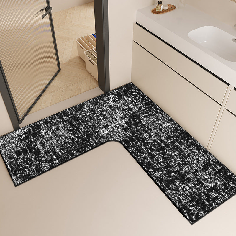 Luxurious Abstract Patterned Bathroom Mat