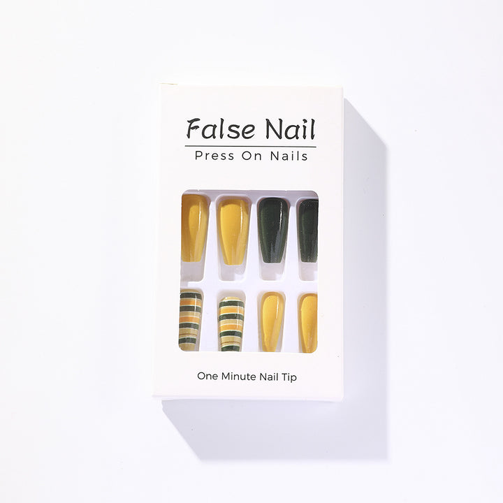 Artificial nails with modern geometric design Kalsten