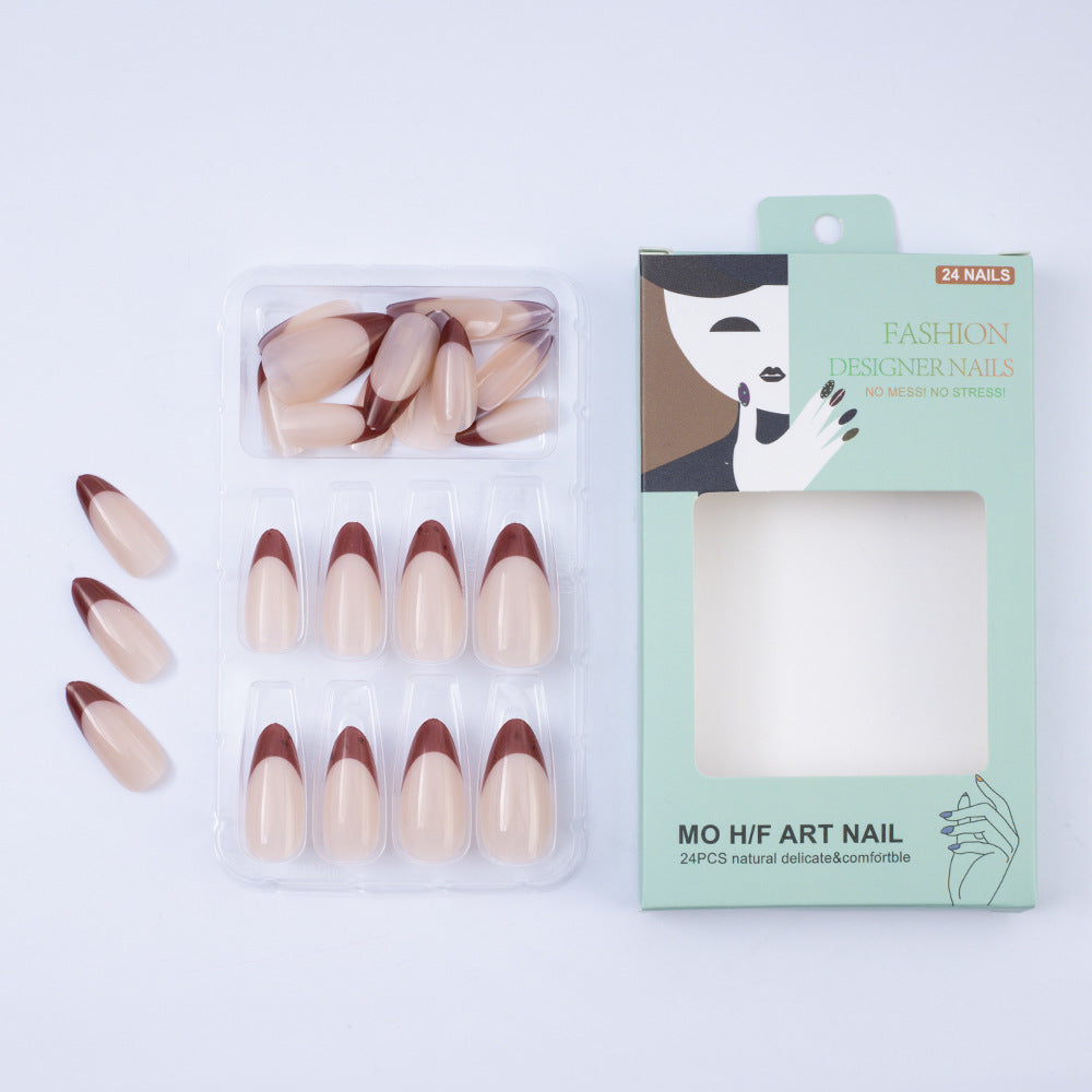 Artificial nails with elegant French tips design Kalsten
