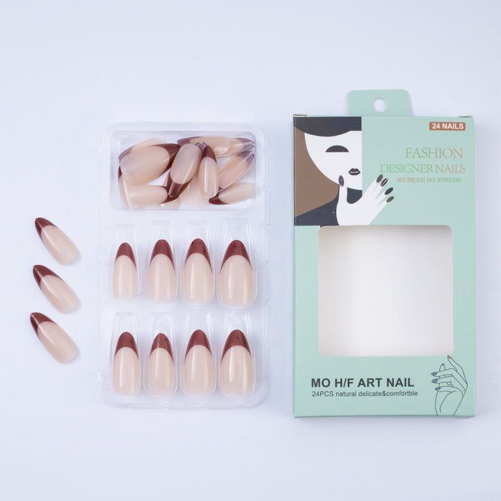Artificial nails with elegant French tips design Kalsten