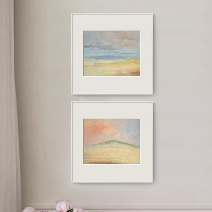 Framed Beach Landscape Artwork
