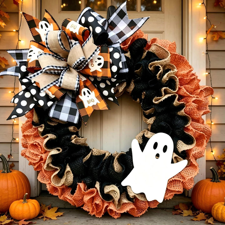 Festive Halloween Door Wreath