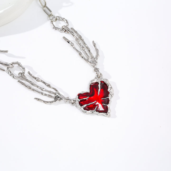 Artistic Heart Pendant Necklace Kalsten