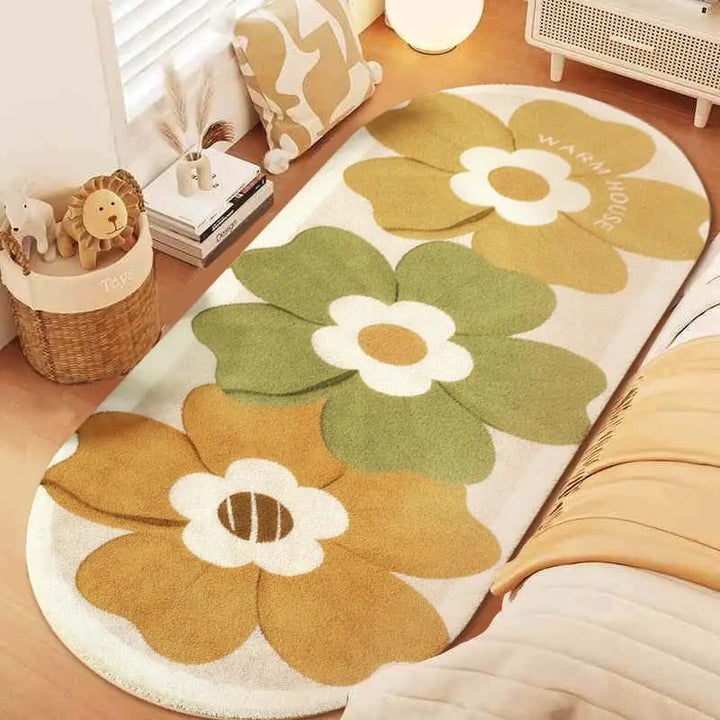 Floral Pattern Runner Rug