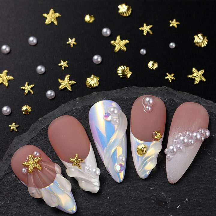 Sea-Themed Nail Art Decoration Kit