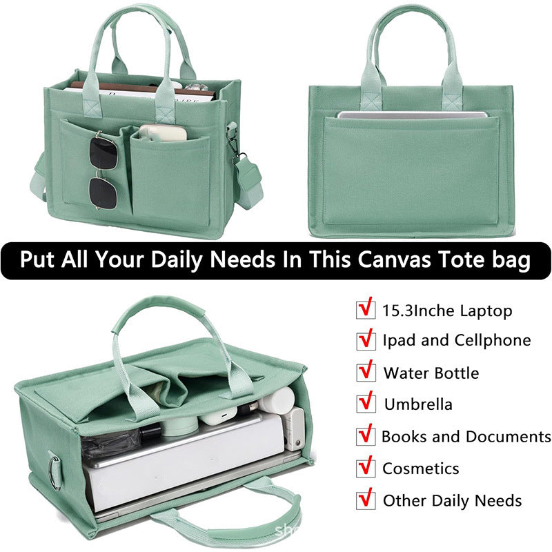 Multifunctional Tote Bag with Sturdy Design and Multiple Compartments Kalsten