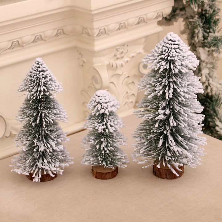 Miniature Snow-Covered Christmas Tree Decoration Kalsten
