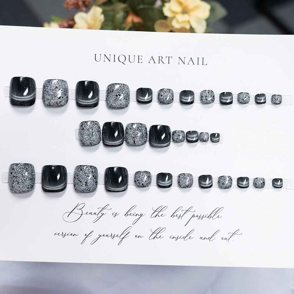 Decorative Glitter Gel Pedicure