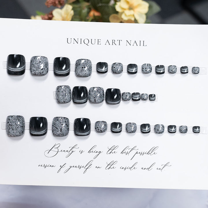 Decorative Glitter Gel Pedicure