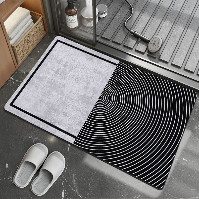 Geometric Pattern Soft Bath Mat Kalsten