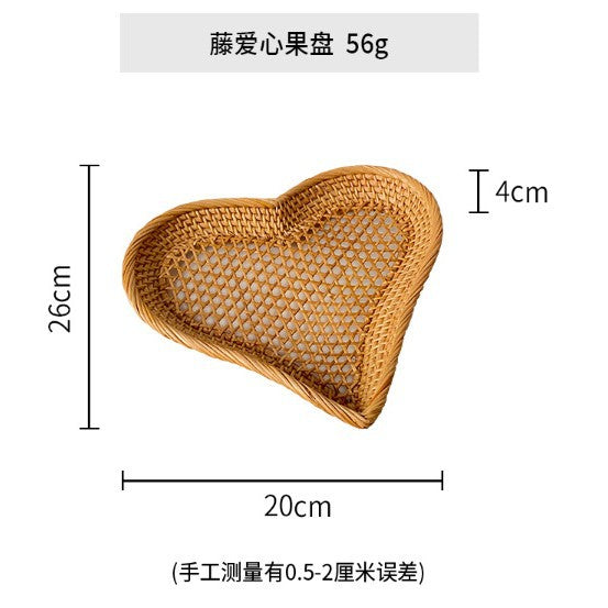 Women heart-shaped rattan basket Kalsten