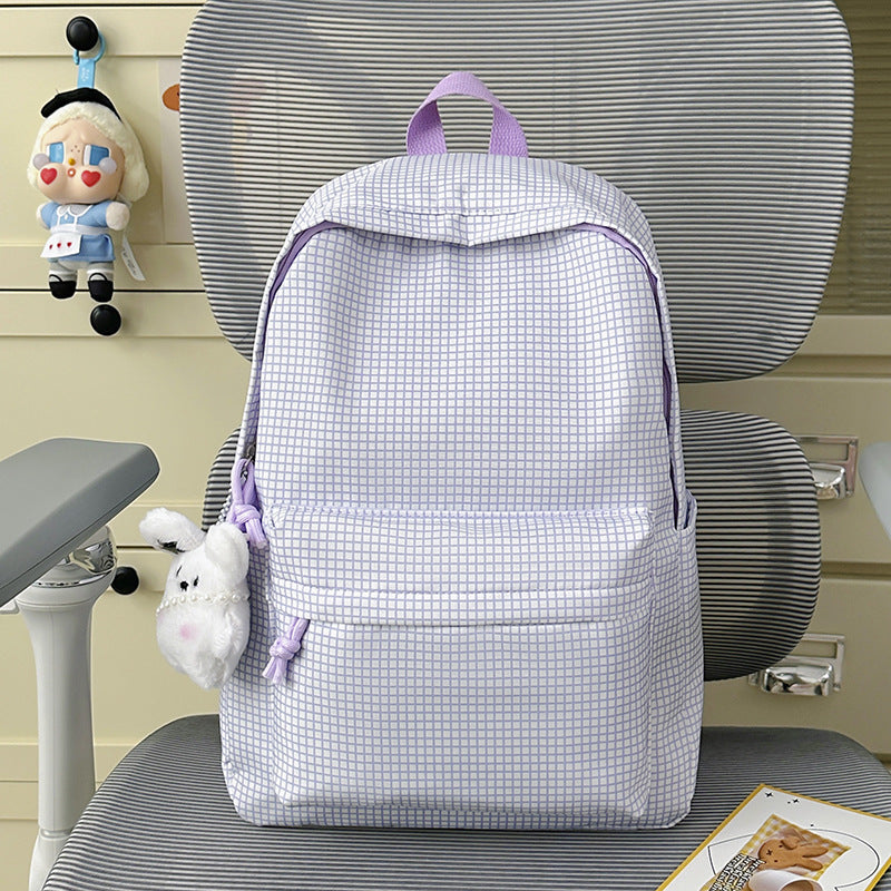 Textured Patterned Casual Backpack Kalsten