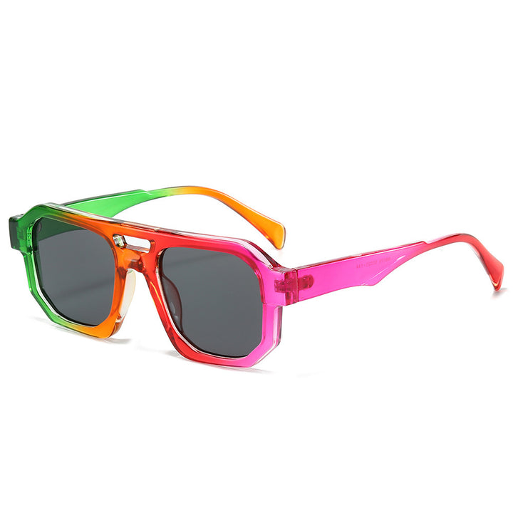 Fashion-Forward Geometric Oversized Sunglasses Kalsten