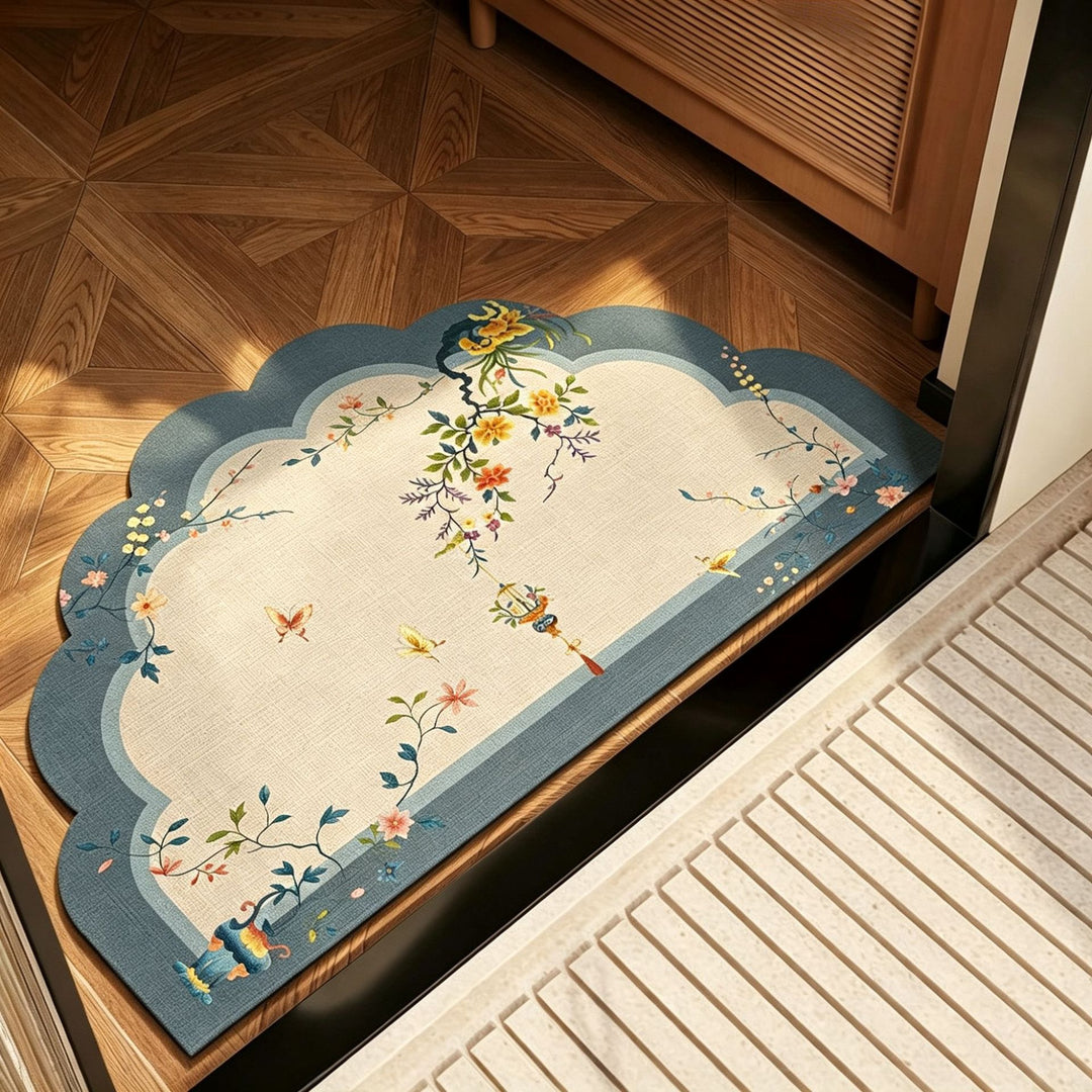 Decorative Scalloped Area Rug