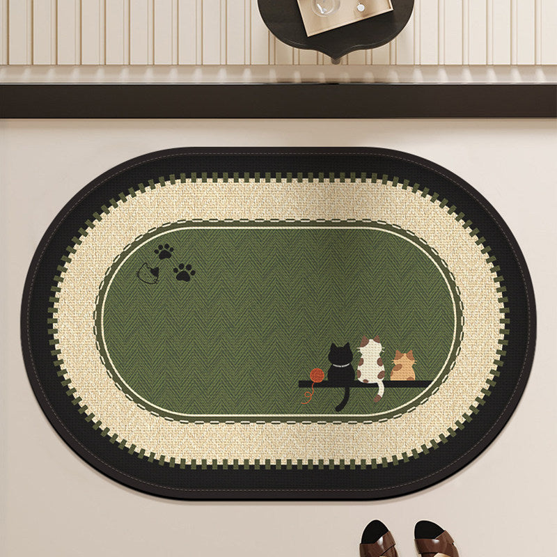 Playful Dog-Themed Area Mat