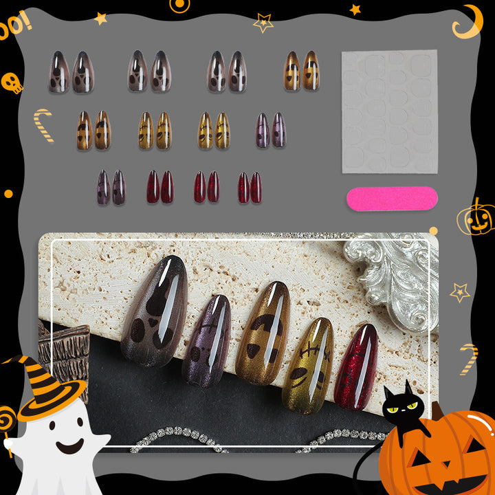 Halloween-Themed Press-On Nail Designs