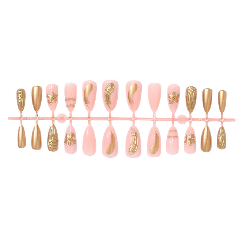 Premium Decorative Press-On Nail Set Kalsten