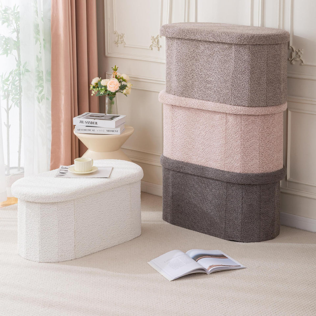 Plush Storage Ottoman Kalsten