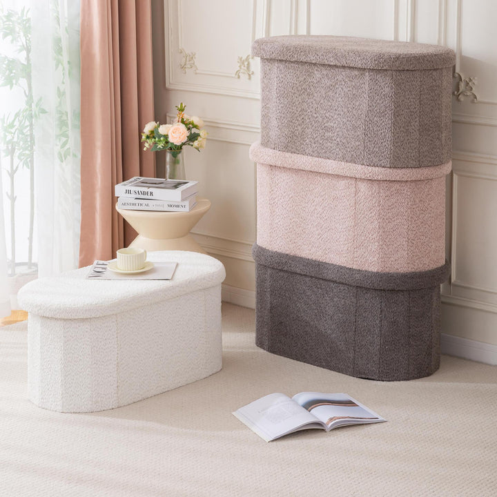 Plush Storage Ottoman Kalsten