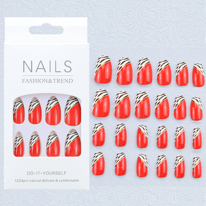 Artistic Graphic Press-On Nail Set Kalsten