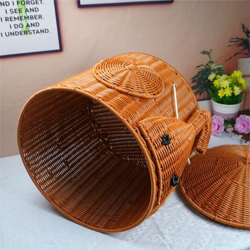 Elephant-Shaped Woven Storage Basket Kalsten