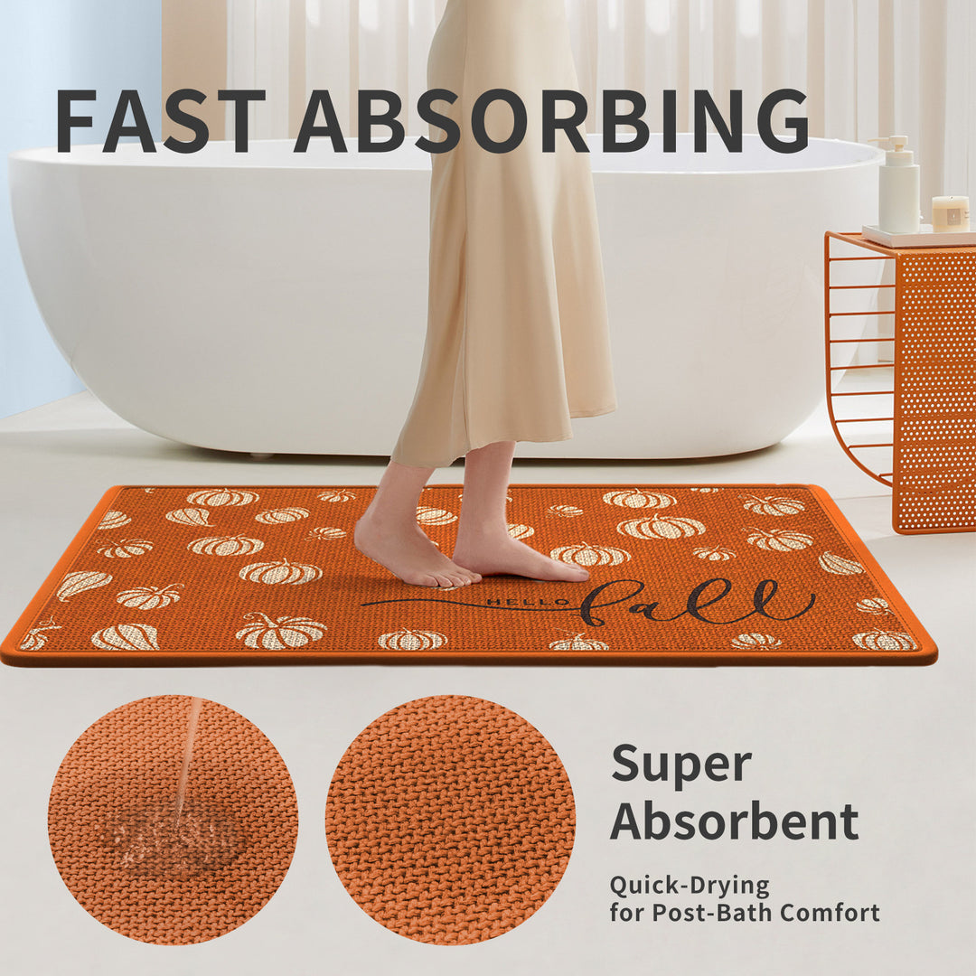 Decorative Plush Bath Mat