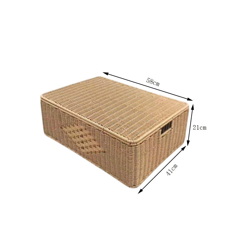 Contemporary Rectangular Woven Storage Bin Kalsten