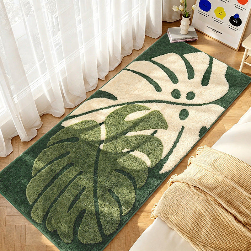 Botanical Print Area Rug for Home Decor