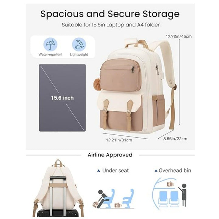 More modern backpack with multiple compartments and stylish detail Kalsten