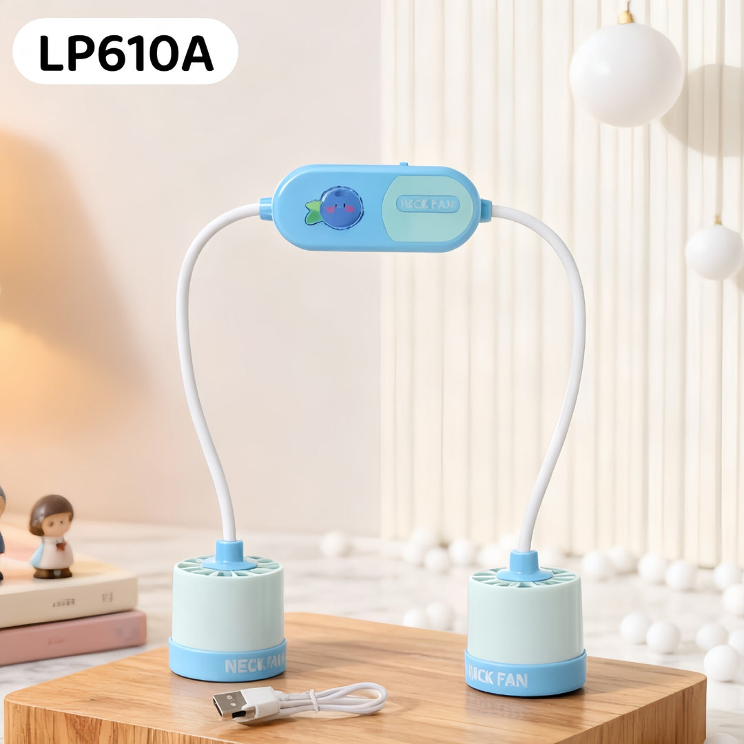 Women's Portable Neck Fan with Flexible Mount and Excellent Air Circulation Kalsten