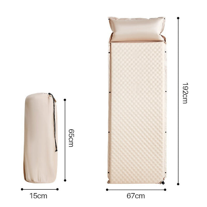 padded foldable outdoor camping mattress with built-in pillow and water-resistant Oxford fabric Kalsten