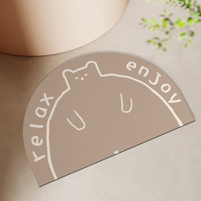 Round Bath Mat Kalsten