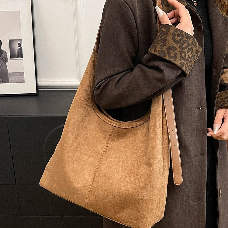 Soft Suede Hobo Shoulder Bag Kalsten