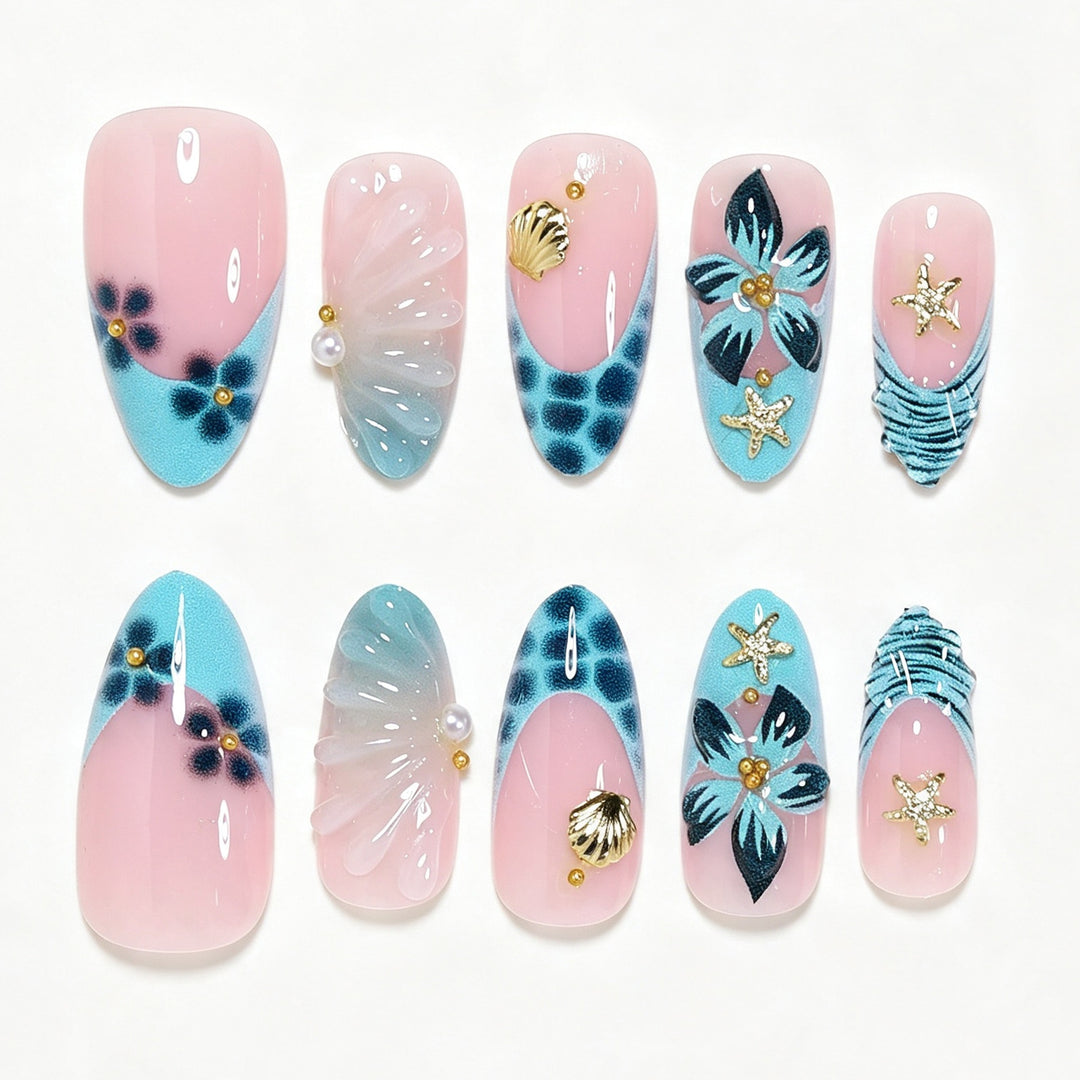 Artistic Long Acrylic Nail Tips Kalsten