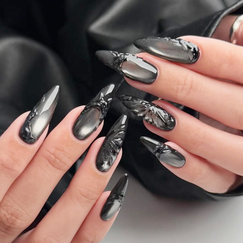 Artificial nail set with elegant and shimmering design Kalsten