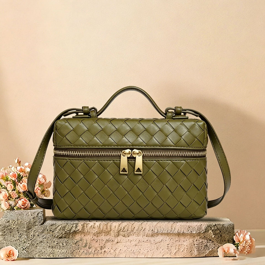 Structured Woven Satchel Bag Kalsten