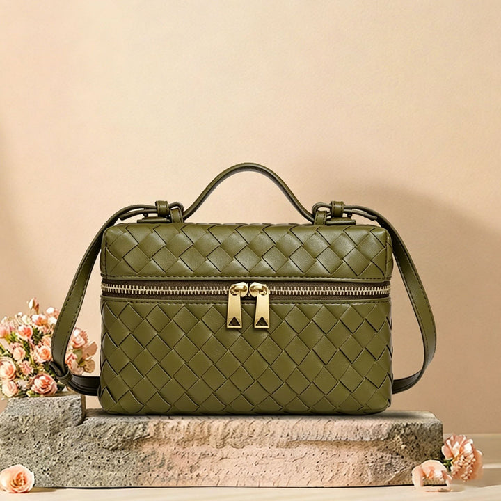 Woven Leather Cosmetic Case Kalsten