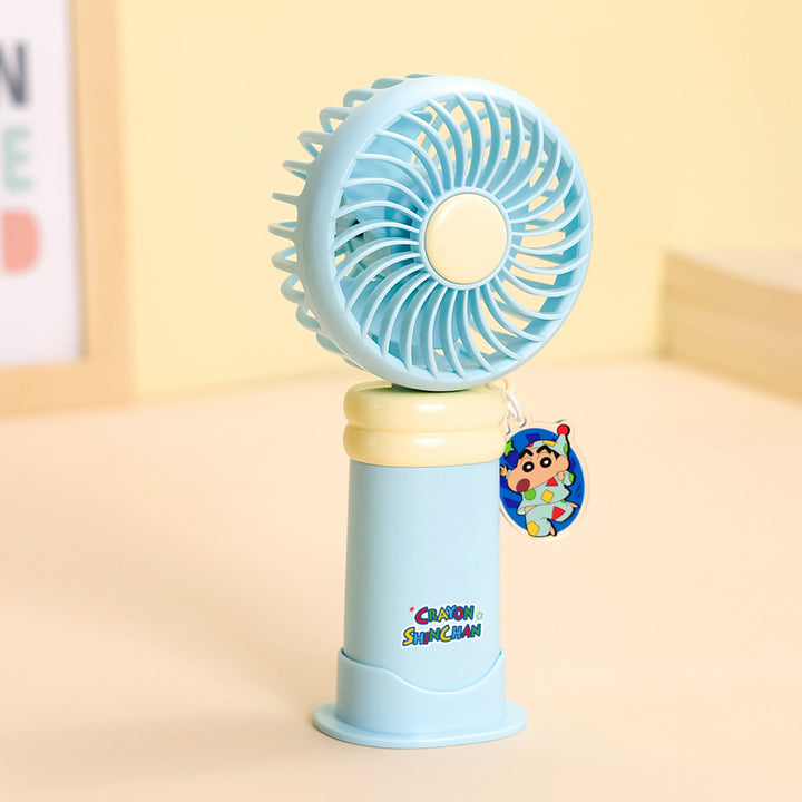 Ladies wearable handheld fan with playful dog design Kalsten