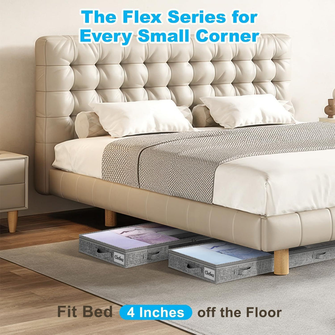 Under-Bed Storage Organizer with Zippered Closure