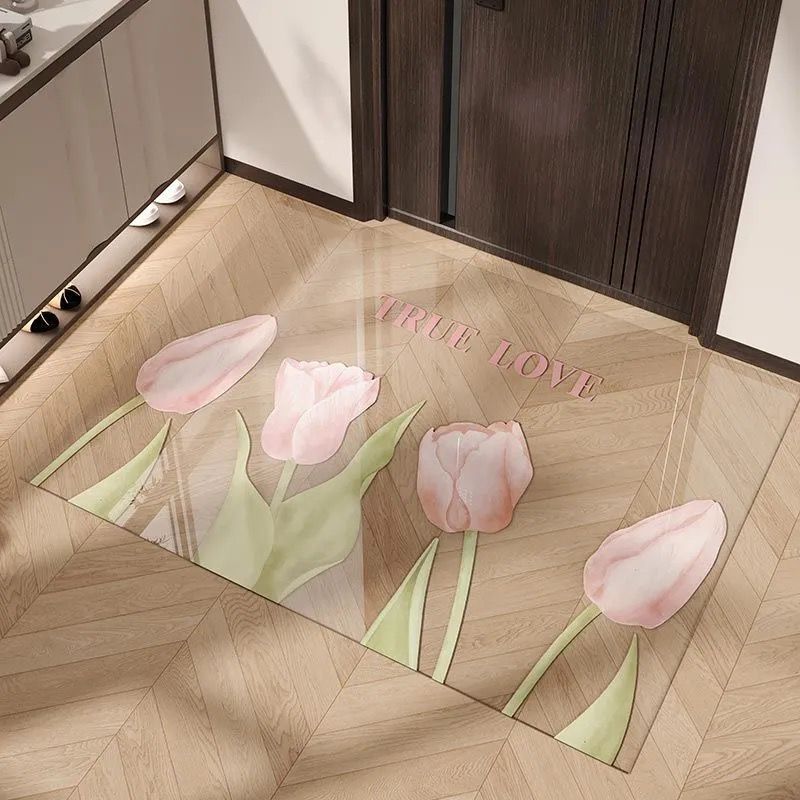 Playful Smiley Face Decorative Mat