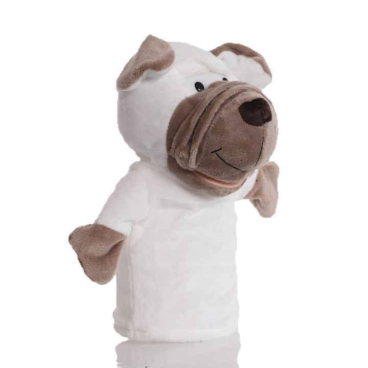 Plush Tiger Hand Puppet With Soft Fleece Movable Mouth Embroidered Features