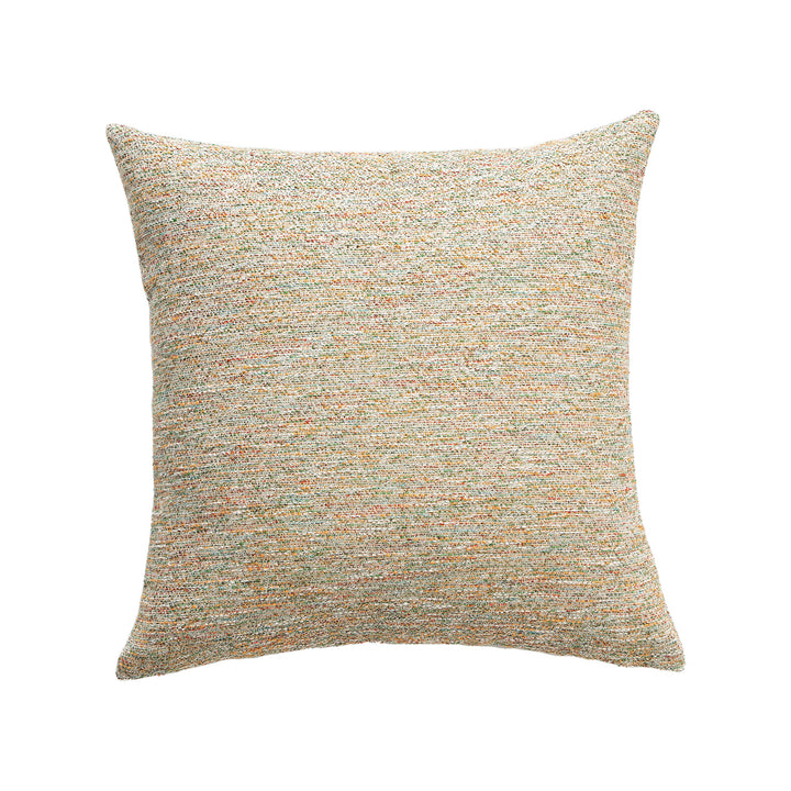 Handcrafted Boho decorative pillow with marled textured fabric
