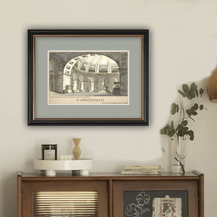 Vintage Roman Architecture Framed Art