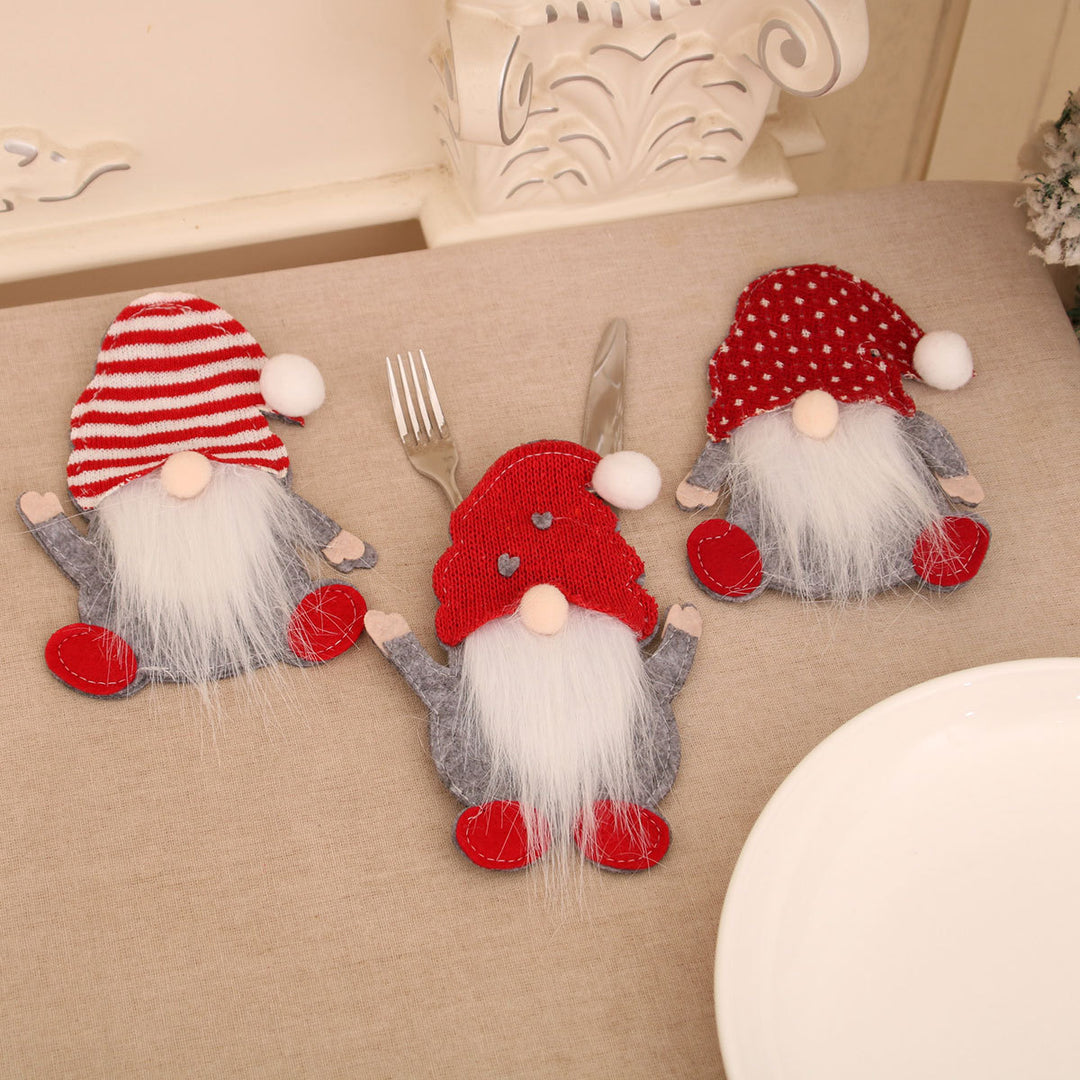 Festive Gnome Cutlery Holder Kalsten
