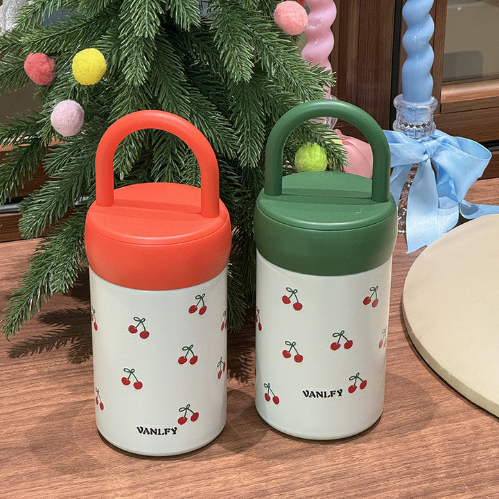 Women's Insulated Drinking Cup with Fruity Cherry Design Kalsten