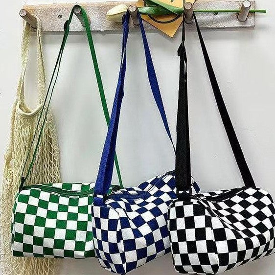 Stylish Checkerboard Crossbody